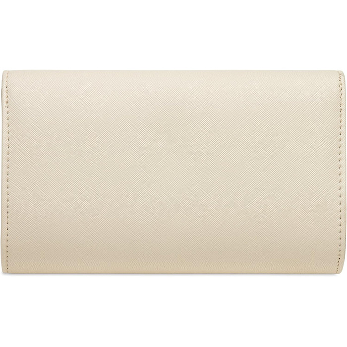 Елегантне клатч-конверт Caspar TA389 для вечірок, бежевий колір, з довгим ланцюжком