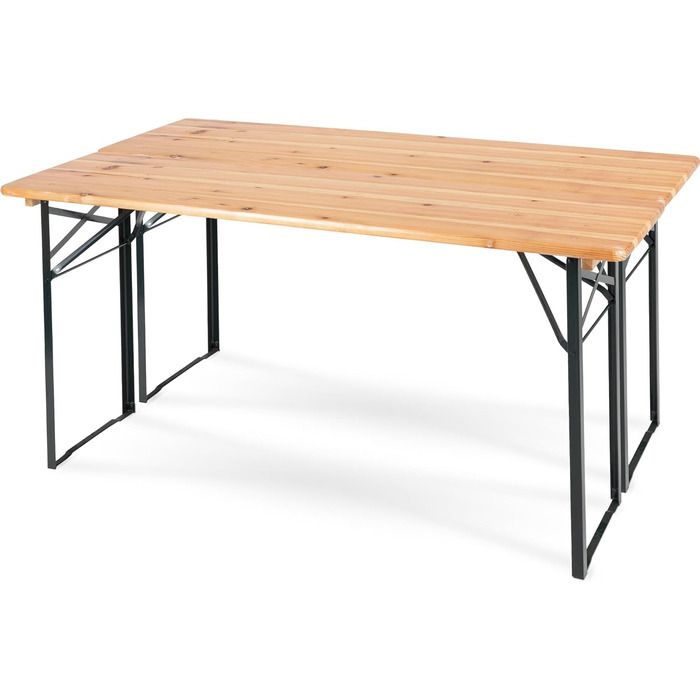 Пивний стіл Stagecaptain BBT-180 Hirschgarten, 177 см - Міцний пивний стіл (177 см завдовжки) - Лакована поверхня - Складаний - Легко зберігати та транспортувати