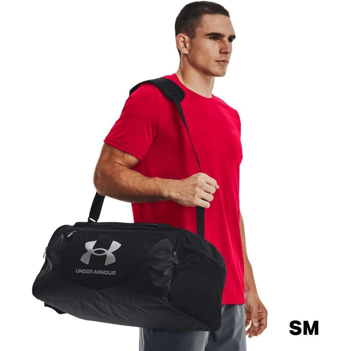 Чоловіча дорожня сумка Under Armour Undeniable Medium, 58 л, колір Pitch Gray Medium Heather/Black Black / Black / Metallic Silver, один розмір