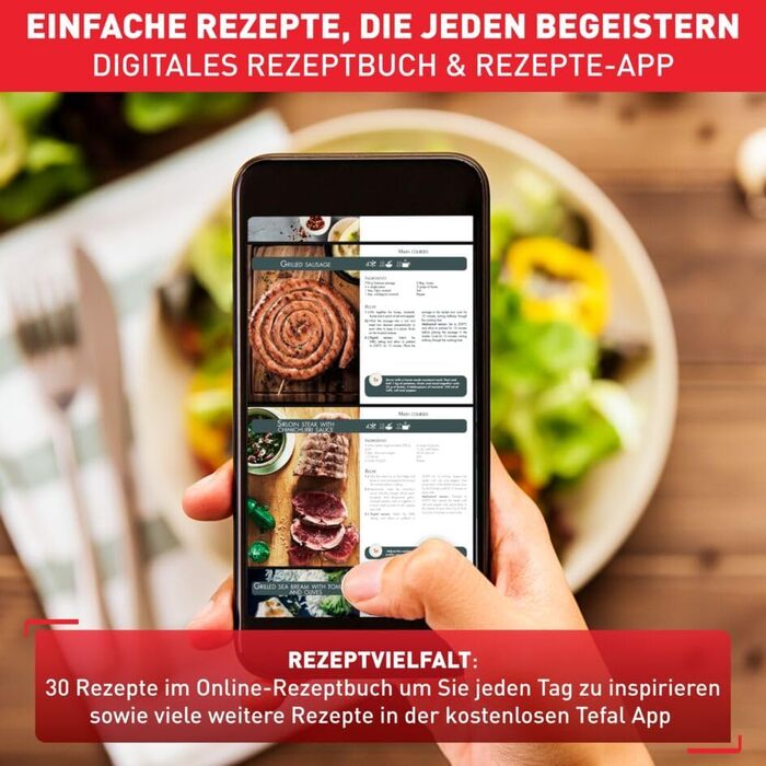 Аерофритюрниця Tefal EY5058 Easy Fry & Grill Технологія 2-в-1 (фритюрниця та гриль) Цифровий дисплей 4,2 літра на 6 порцій 8 програм приготування енергозберігаючі без масла Чорний, XL з дисплеєм без віконця Чорний