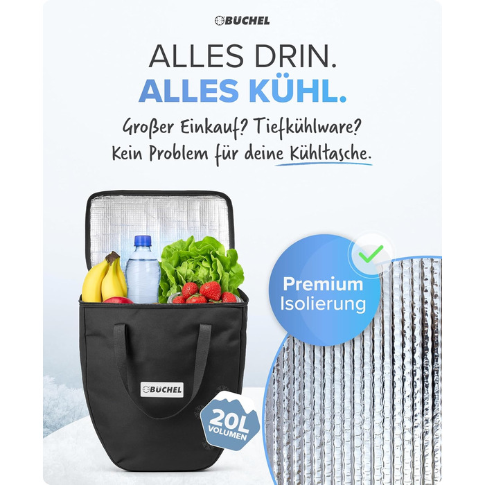 Велосипедний багажник Bchel для багажника 100 водонепроникний з ручкою для перенесення та плечовим ременем велосипедний багажник, сумка для багажника, задня велосипедна сумка, чорна, одинарна, 20 л