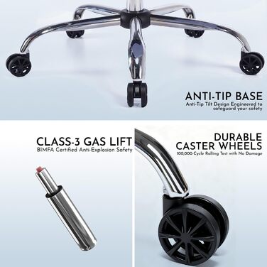 Ергономічне офісне крісло Efomao, крісло керівника зі штучної шкіри, офісне крісло вантажопідйомністю 200 кг з підставкою для ніг та поперековою опорою, регульоване крісло з високою спинкою, світло-зелене