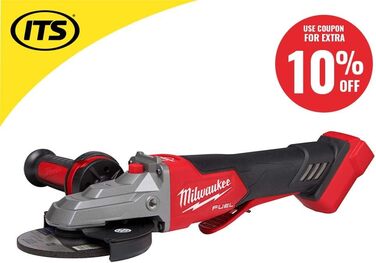 Шліфувальна машина Milwaukee M18FSAGF125XPDB-0X 125 мм з плоскою головкою, чорна