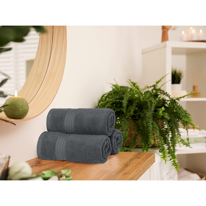 Рушники преміум-класу - 100 гребінчаста бавовна кільцевого прядіння, надзвичайно м'які та добре поглинають вологу, товсті рушники