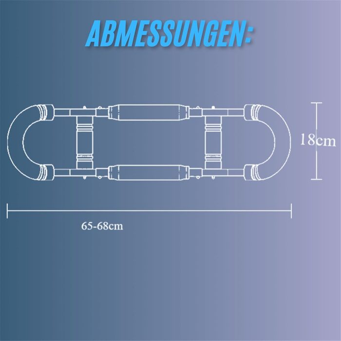 Силовий тренажер для грудей та плечей. Регульований еспандер для ефективного силового тренування верхньої частини тіла вдома в тренажерному залі. Синій.