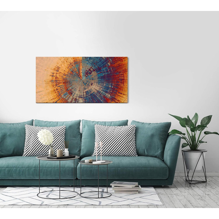 Абстрактний живопис 120 шт. 60 см Панорама полотна Картина XXL розмір Настінне мистецтво Вітальня Декоративне мистецтво Принти