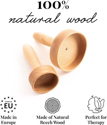 Аксесуари Мадеротерапія Wood Small Set Масажер Шведська чашка від целюліту Лімфодренажний пристрій