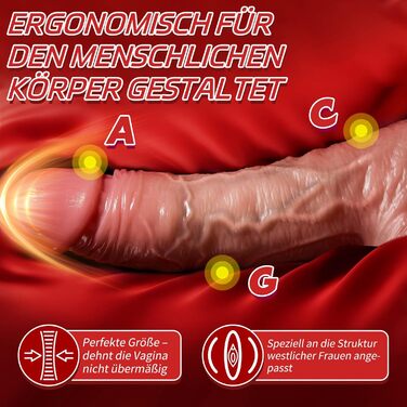 Фалоімітатор AAVIBE, 22 см, із рухливою шкірою, мошонкою та присоскою