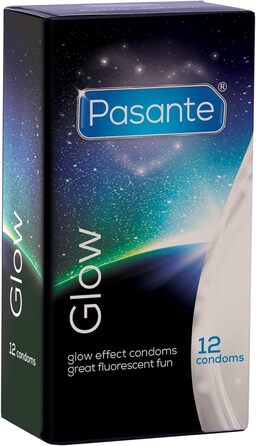 Презервативи Pasante GLOW 12, що світяться в темряві