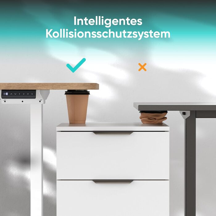 Каркас столу ONKRON з регульованою висотою та 2 двигунами, до 100 кг, стіл з електричним регулюванням висоти для сидіння та стояння з 3 налаштуваннями пам&39яті, електричні ніжки столу, біла рама столу CDF222E-W