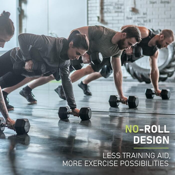 Гантелі PhysKcal Hexagon Dumbbells, гексагональні, 12,5 кг