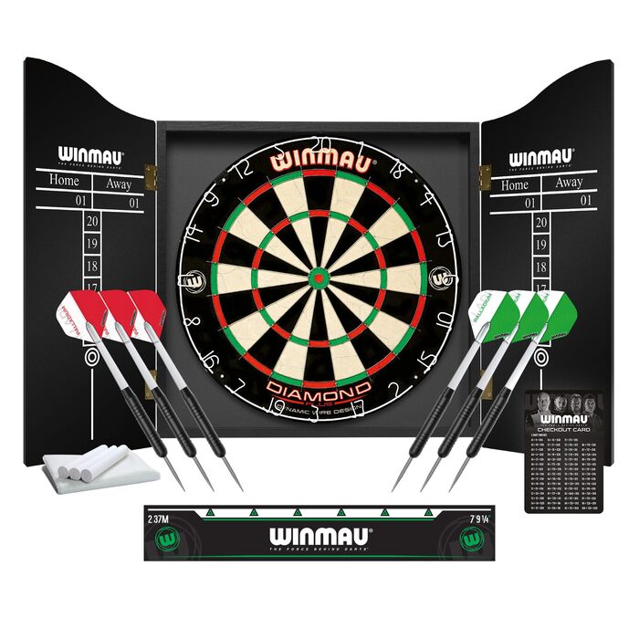 Серія мішень для дартсу WINMAU Diamond Plus мішень для дартсу Diamond Plus, набори для обрамлення та шаф з дартсами та аксесуарами 5003