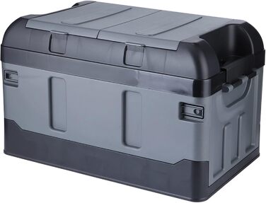 Складаний органайзер для багажника з 2 відділеннями, для дому, авто, вантажопідйомність 60 кг (матовий чорний колір)