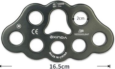 Такелажна пластина, 8 отворів, пластина для кріплення лапи, багатоточковий з&39єднувач для спелеології, скелелазіння, рятування