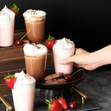 Пластикових стаканчиків преміум-класу, стаканчики для вечірок, стаканчики для пиття з золотим блиском (285 мл / 10 унцій) - тверді