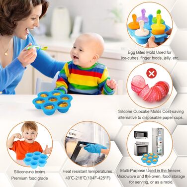 Аксесуари для фритюрниці Wodasi, Аксесуари для фритюрниці 3.5 л Набір аксесуарів із шести предметів, Air Fyer для всіх брендів, форма для мафінів, форма для піци, форма для випічки, решітка для приготування на пару, силіконовий килимок, решітка для гриля