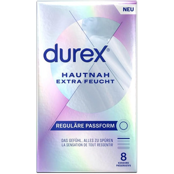 Презервативи Durex Skin Feel Extra Wet, ультратонкі, 8 шт