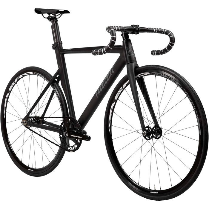 Велосипед з фіксованою передачею, з однією швидкістю Fixie, жорстка втулка, алюмінієва рама та карбонова вилка, колеса 28 дюймів, 5 кольорів, 3 розміри, 7,95 кг (розмір M), матово-чорний та графітовий, довжина 58 см