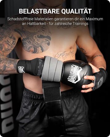 Боксерські рукавички Phantom з неопрену, гель - Боксерські, ММА, Муай-Тай, гелеві бинти, розмір S/M