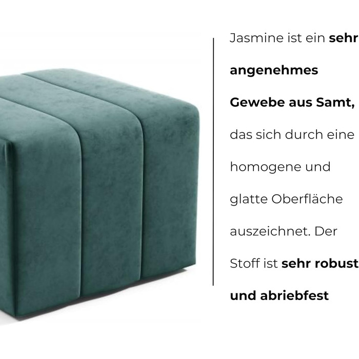 Пуф LIKMA, Табурет Брудний Рожевий 46x35x46 см, Оксамитове сидіння з 3D-ефектом, Пуф для ніг, Пуф-табурет, М&39який табурет, Сучасна лавка, Лавка для коридору, Пуф. Тканина Жасмин 61 Брудний Рожевий (Жасмин 61)