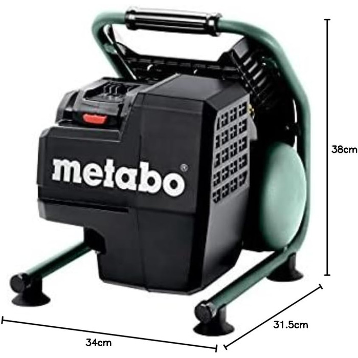 Акумуляторний компресор Metabo Power 160-5 18 LTX BL 18V - коробка - 601521850