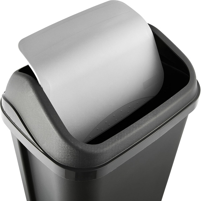 Відро для сміття з відкидною кришкою, 50 л, Swantje, графітово-сірий графіт 50 л, Swantje, графітовий 50 л