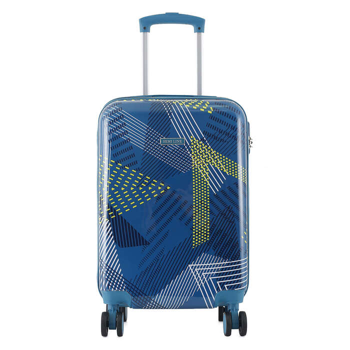Валіза Semi Line 20' (S) Blue Pattern (T5652-1)