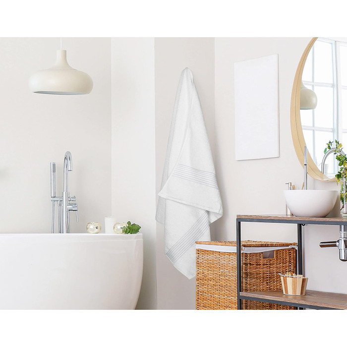 Великий банний рушник з вішалкою - 100 гребінчаста бавовна кільцевого прядіння, дуже поглинаючі великі банні рушники 90 х 180 см,