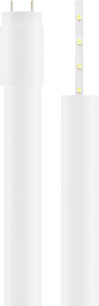 Світлодіодна трубка Candelastika T8 60 см 10 Вт/840 G13 нейтральний білий 4000 К світлодіодна неонова лампа включно зі світлодіодним стартером 1200 люмен без регулювання яскравості кут променя 270 заміна люмінесцентної лампи 18 Вт