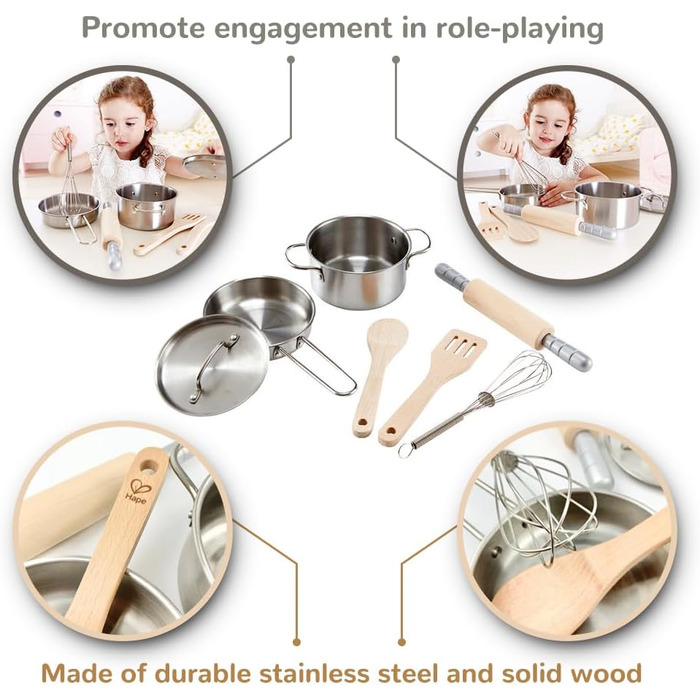 Кулінарний набір для кухаря, дерев&39яна іграшка, 3137 -