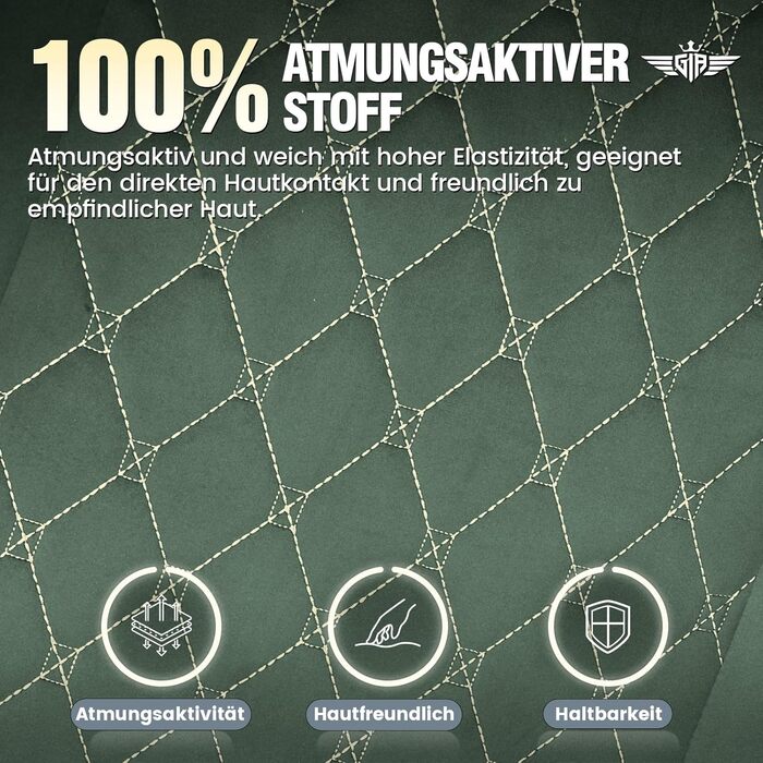 Ігрове крісло GTPLAYER, тканина, ергономічне офісне крісло, крісло для ПК, вантажопідйомність 150 кг, регульоване та поворотне робоче крісло з пружинною подушкою сидіння та підставкою для ніг, зелене