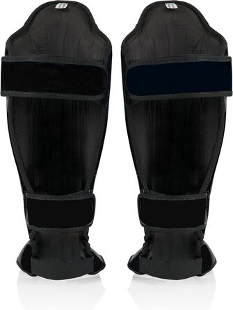 Щитки для гомілок Fairtex SP5 для муай-тай для чоловіків, жінок та дітей Високоякісні, легкі та міцні Покращений захист від болю в гомілці під час тренувань або спарингів, розмір L, чорний