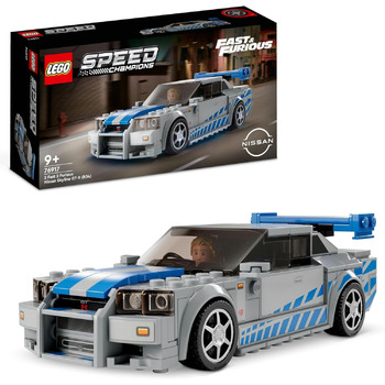 2 Fast 2 Furious Nissan Skyline GT-R (R34) Racing Car Toy to Build, 2023 Model Car Kit with Brian O&39Conner Figure 76917, 2 Fast