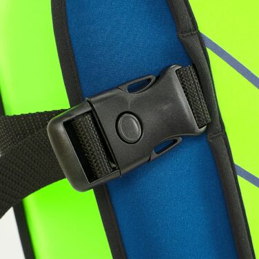 Дитячий рятувальний жилет преміум-класу - Розроблено в Німеччині - Засіб для плавання для дітей вагою 15-19 кг та 19-30 кг для безпечного плавання, засіб для рятування від сонця, жилет для тренувань з плавання. Зелений/Синій M 19-30 кг (приблизно 3-6 рокі