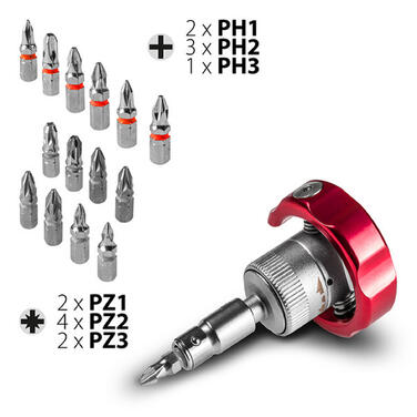 Викрутка з набором біт Trotec 40 pieces Bit and Socket Wrench Set (6200001005)