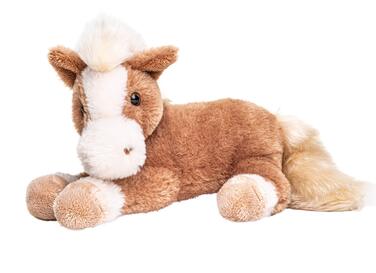 М'яка іграшка Uni-Toys - Конячка коричнева, лежача - 28 см
