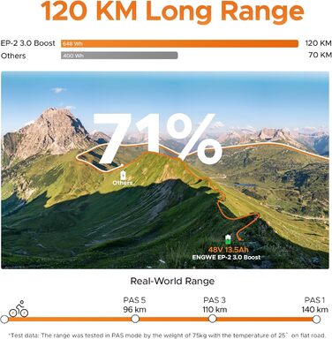 Складаний електровелосипед ENGWE, акумулятор 48 В 13,5 Аг, запас ходу до 120 км, датчик крутного моменту та складна конструкція з гідравлічними гальмами та додатком для будь-якої місцевості, EP-2 3.0 Boost Green
