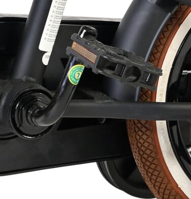 Дитячий велосипед Volare Black Cruiser 12 35 років Ручне та ножне гальмо, знімні бічні колеса, захист ланцюга та світловідбивачі Регульоване сідло Подарунок для дівчаток та хлопчиків