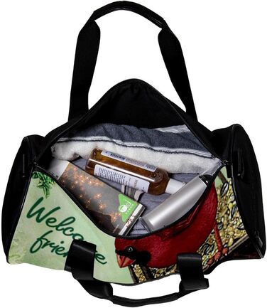 Спортивна сумка, маленька дорожня сумка, сумка для шопінгу та йоги з мотивом лісових птахів, сумка для фітнесу на відкритому повітрі, ручна поклажа