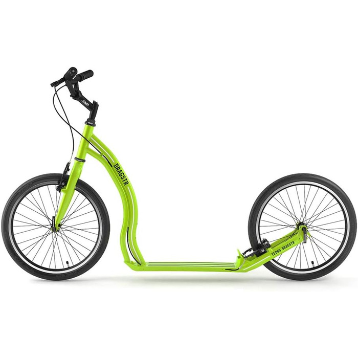 Самокат Yedoo Dragstr - до 150 кг, самокат з пневматичними шинами 20/20 - самокат для дорослих з алюмінієвого сплаву з регульовани