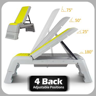 Багатофункціональна аеробна дека з шнуровою платформою для тренувань Регульована лава для гантелей Велотренажерна лава Професійне фітнес-обладнання для домашнього тренажерного залу Зелений