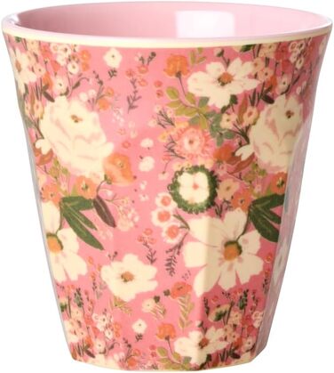 Чашки з рису та меламіну - принт павича та квітки - набір із 6 чашок, дитячі чашки, кемпінгові чашки, кемпінговий посуд, чашки для пиття, меламіновий посуд, ударостійкий, без бісфенолу А, набір чашок 160 мл, малий