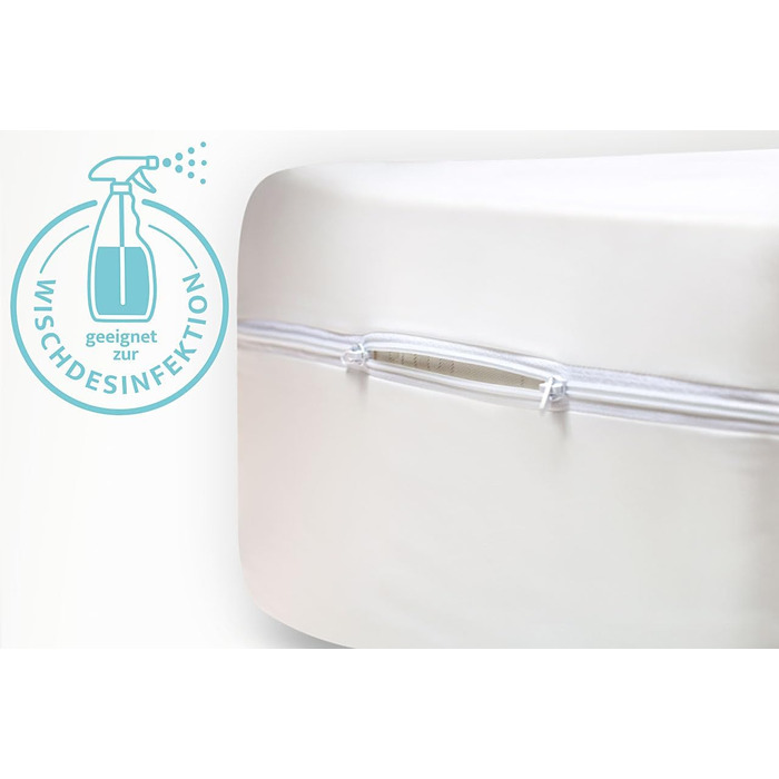 Наматрацник (90x200x20 см), що протирається, сумісний з дезінфікуючими засобами, наволочка, нетримання сечі, захисний чохол для матраца, догляд, нетримання сечі, захисна підкладка (90x200)