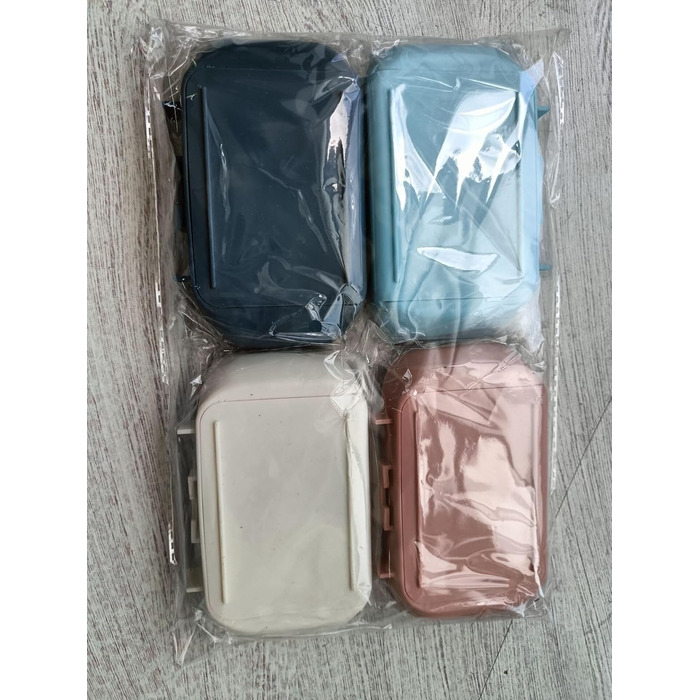 Мильниця з 4-х частин, мильниця з настінним кронштейном, для кухні та ванної кімнати, мильниця для мочалок з функцією зберігання в