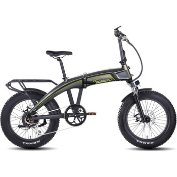 Складний велосипед F6 Safari 20-дюймовий Fatbike StVZO Позашляховий двигун Bafang 85N.M Внутрішня прокладка кабелю Якісне анодування Електричні велосипеди Ebike Складний педальний велосипед e-Fatbike