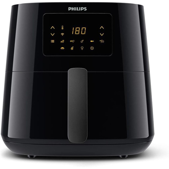 Мультипіч Philips HD9280/90 XL Essential (фритюрниця, 2000 Вт, ємність 1200 г, цифровий дисплей, підключення до Wi-Fi) чорний