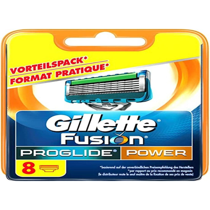 Зняті з виробництва леза для бритви Gillette Fusion ProGlide, 8 шт. , стандартна упаковка