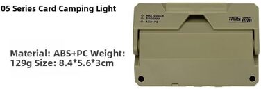 Світлодіодний ліхтар з легкою та компактною конструкцією для зручного пакування та використання під час походів та екскурсій на природі (зелений)