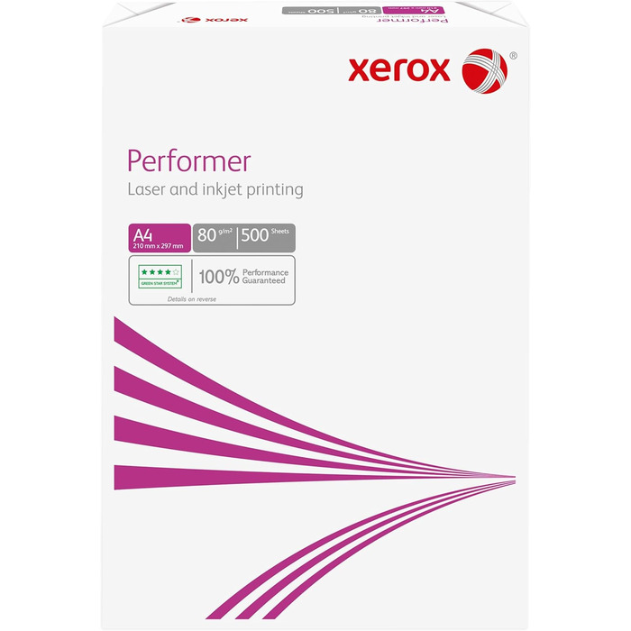 Папір для друку Xerox Performer PEFC, A4, 80 г/м (210 x 297 мм), 1500 аркушів (3 x 500 аркушів), 003R90646, 3 пачки (1500 аркушів)