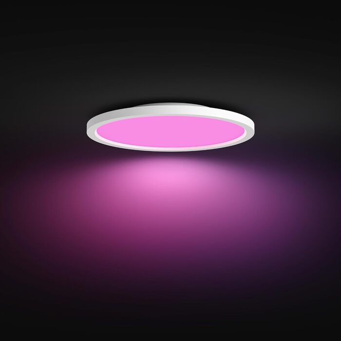 Стеля світлодіодний світильник Philips Hue Devote Slim, S, круглий 291 мм, білий